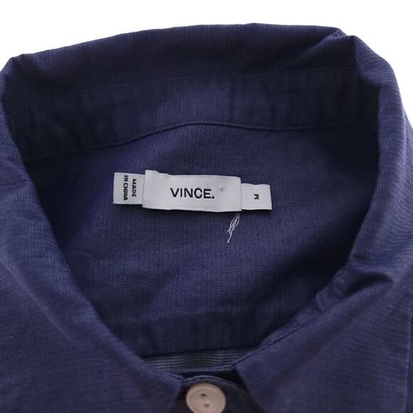 Vince. Womens Size 2 Long Sleeve Button Up Collared Blouse - Picture 9 of 10